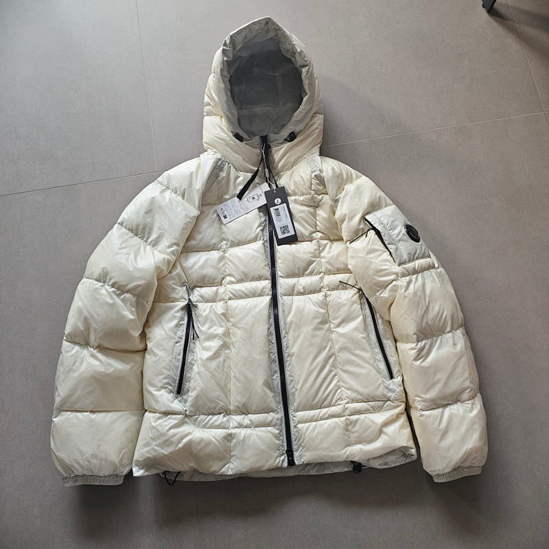Hooded Puffer Jacket with Zip Pockets