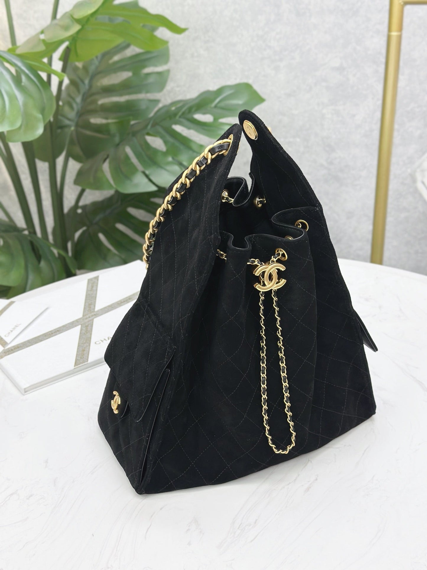 Suede Hobo Bucket Bag – 2 Sizes