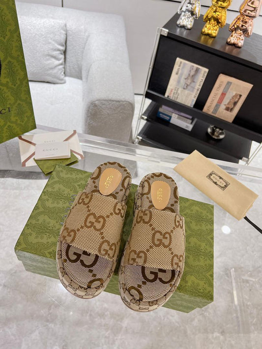 Heritage Canvas Comfort Mules