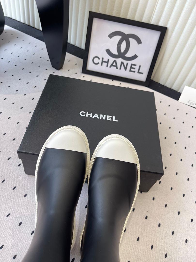 Viral Rubber Boots Black/White