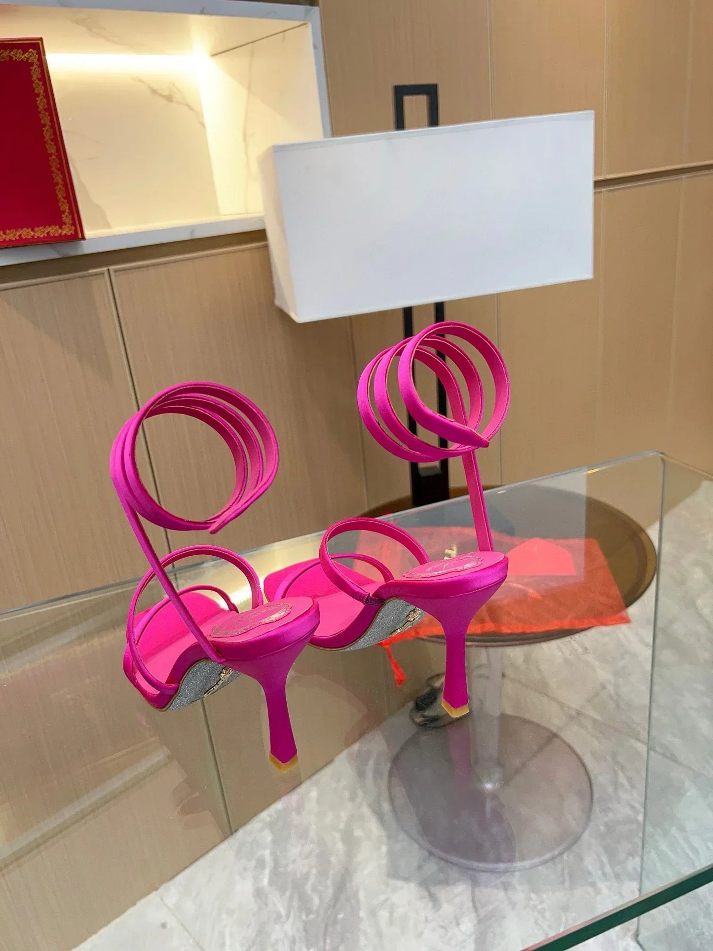 Silk Snake Crystal Sandals