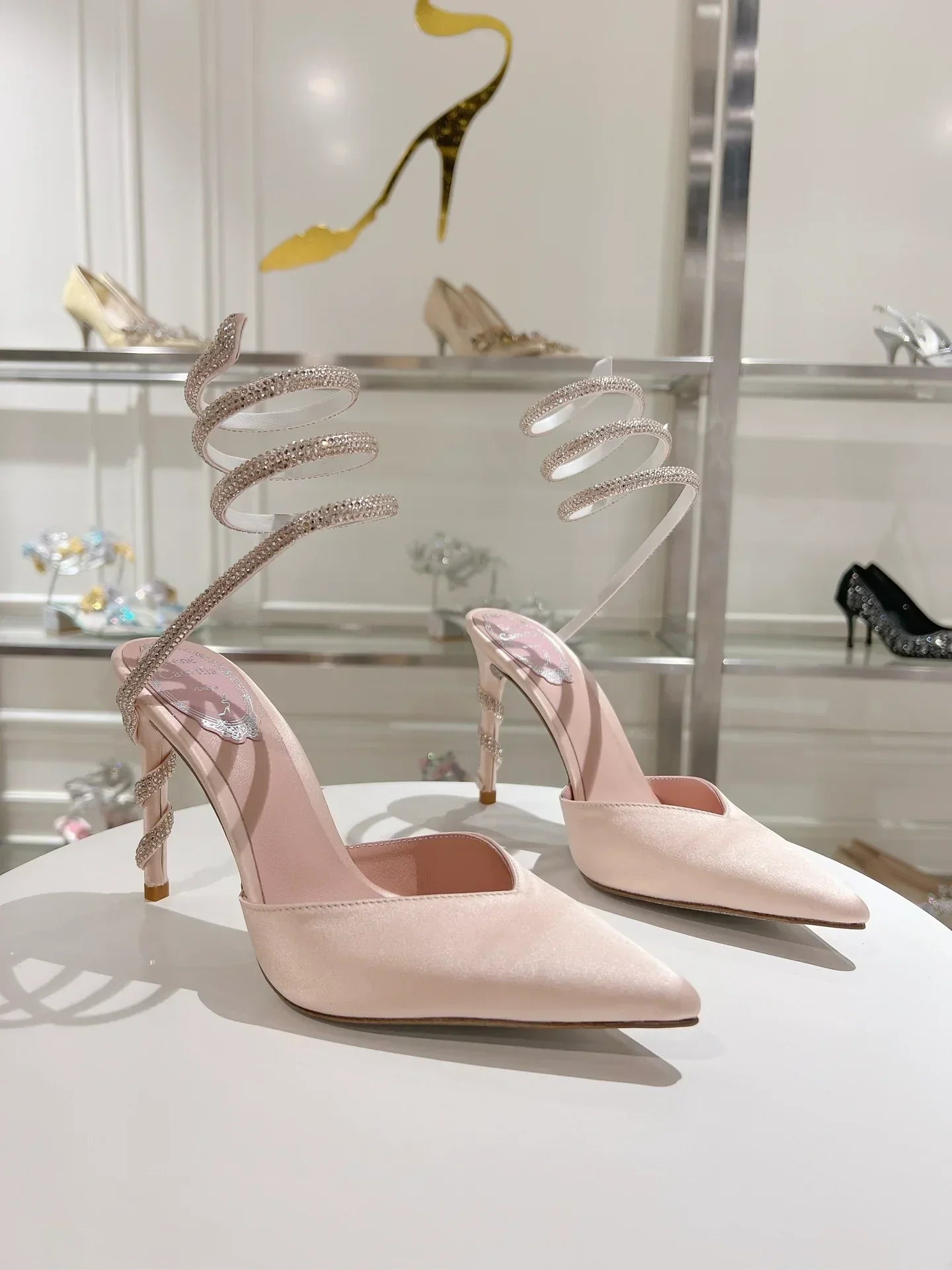 Cleo Snake-Design Heels
