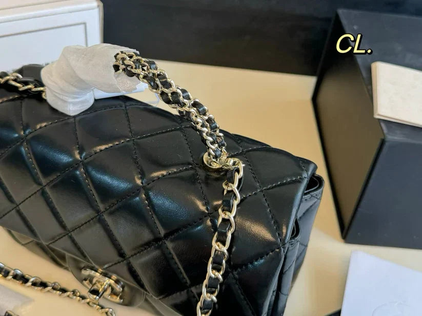 Mini Quilted Chain Top-Handle Bag